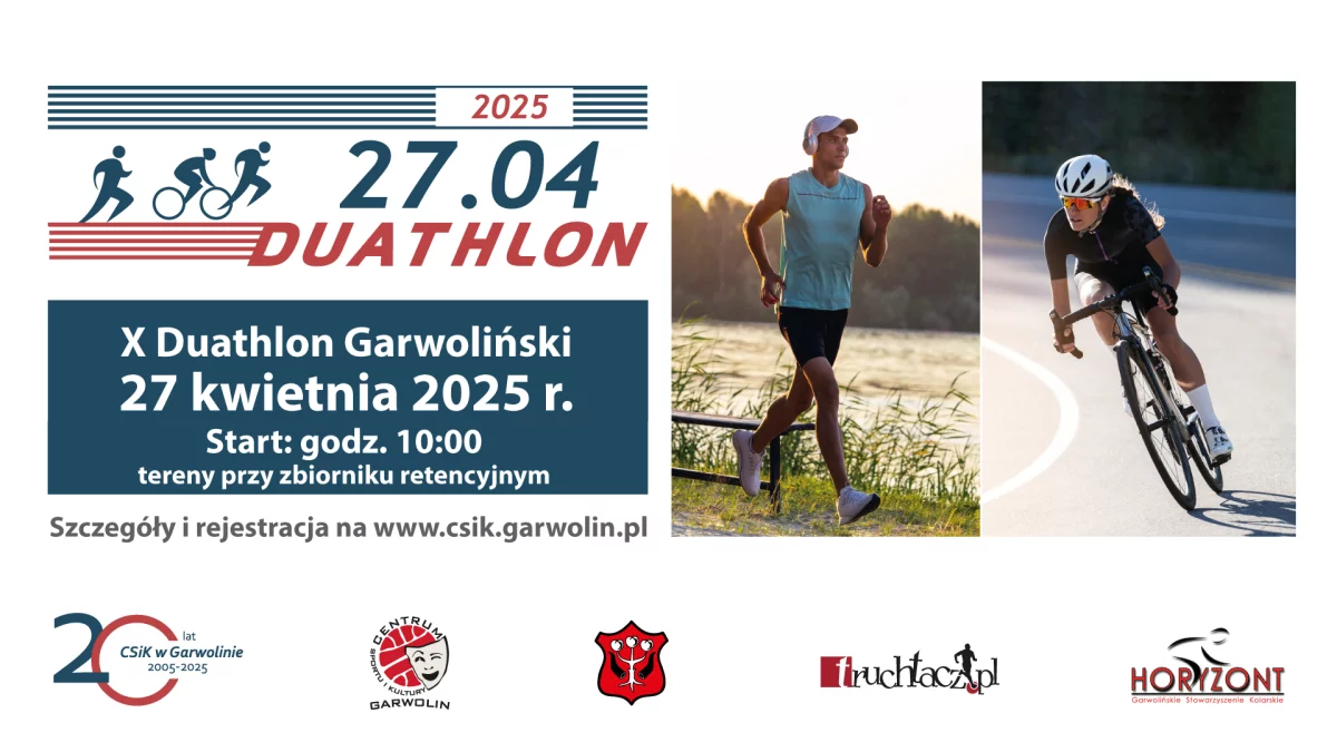 Biegasz? Jeździsz na rowerze?  Ruszają zapisy na X Duathlon Garwoliński - Zdjęcie główne