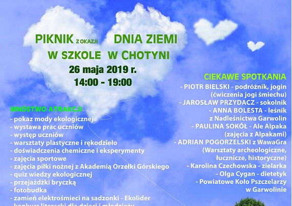 Dzień Ziemi w Chotyni już w najbliższą niedzielę - Zdjęcie główne