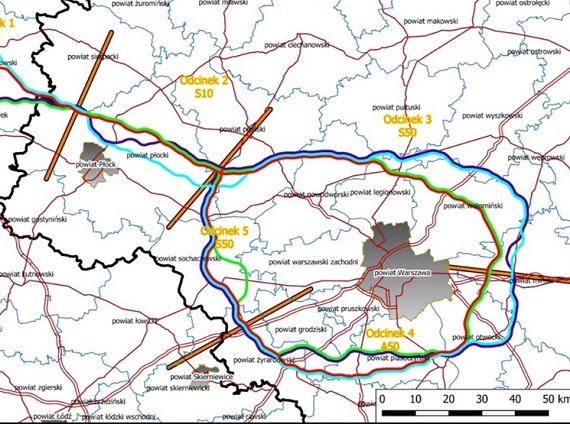 Na jakim etapie jest realizacja Obwodnica Aglomeracji Warszawskiej? - Zdjęcie główne