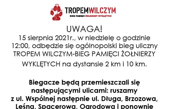 15 sierpnia w Sulbinach odbędzie się Bieg Tropem Wilczym - Zdjęcie główne