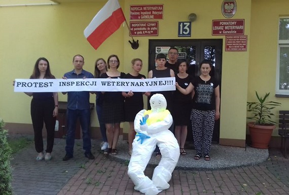 Pracownicy inspekcji weterynaryjnej protestują - Zdjęcie główne