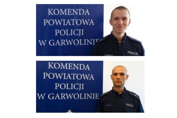 Pani Monika dziękuje policjantom za uratowanie życia - Zdjęcie główne