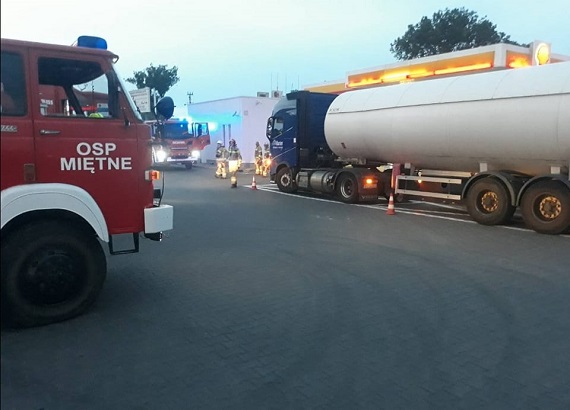 Wyciek gazu na stacji Shell w Garwolinie - Zdjęcie główne