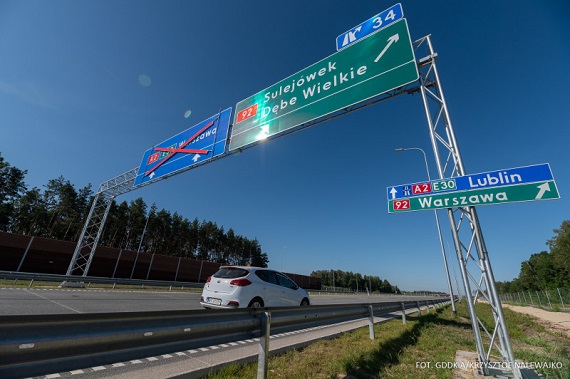 15 kilometrów A2 na wschód od Warszawy oddane do ruchu (wideo) - Zdjęcie główne