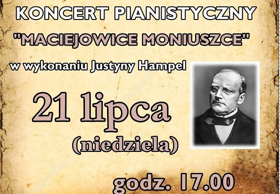 Koncert pianistyczny Maciejowice Moniuszce - Zdjęcie główne