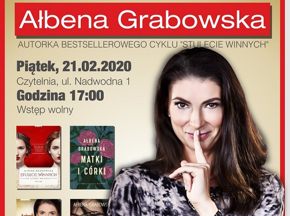 Spotkanie autorskie z Ałbeną Grabowską - Zdjęcie główne