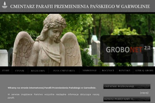 Interaktywny plan cmentarza w Garwolinie - Zdjęcie główne