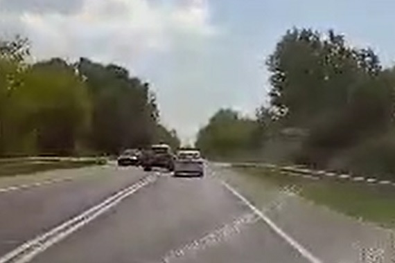 O mały włos od tragedii na DW 801 - Zdjęcie główne
