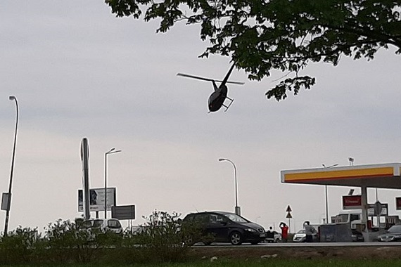 Pilot śmigłowca odpowie za lądowanie na stacji Shell? - Zdjęcie główne