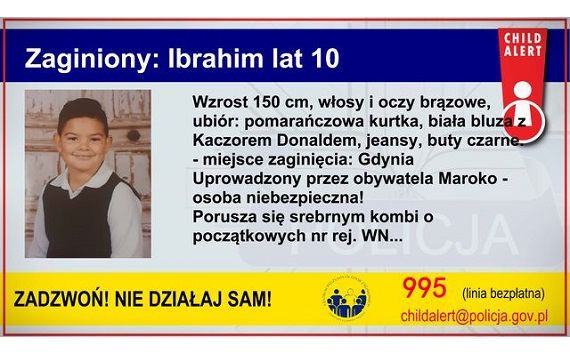 Child Alert: Zaginał 10-letni Ibrahim - Zdjęcie główne