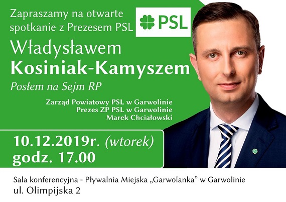 Spotkanie z Władysławem Kosiniakiem Kamyszem w Garwolinie - Zdjęcie główne