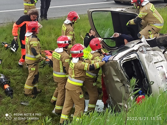 Wypadek na S17 między Puznówką a Lipówkami - Zdjęcie główne