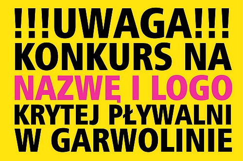 Garwolin: Weź udział w konkursie na nazwę i logo basenu - Zdjęcie główne