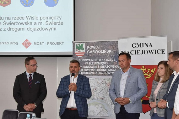 Rozmawiali o budowie mostu na Wiśle - Zdjęcie główne