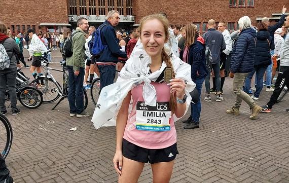 Rekordowy maraton Emilki w Amsterdamie - Zdjęcie główne