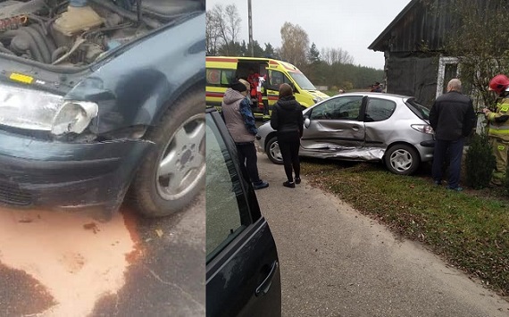 Zderzenie dwóch aut. W jednym z pojazdów było kilkumiesięczne dziecko - Zdjęcie główne
