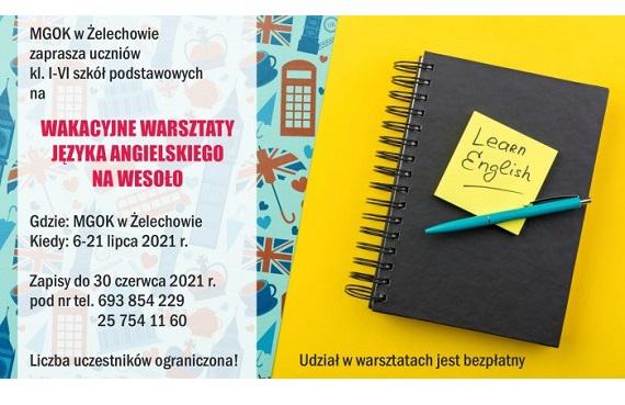 Bezpłatne warsztaty językowe w MGOK Żelechów - Zdjęcie główne