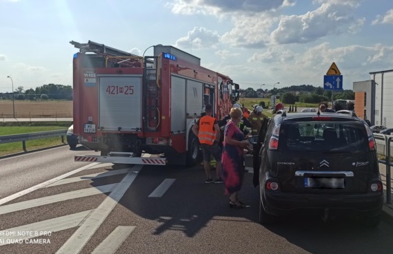 Potrącenie na przejściu dla pieszczych obok Eurocash - Zdjęcie główne