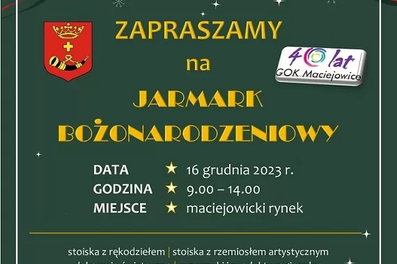 Jarmark Bożonarodzeniowy w Maciejowicach - Zdjęcie główne