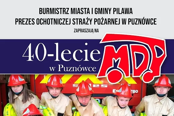 Jubileusz 40-lecia Młodzieżowej Drużyny Pożarniczej w Puznówce - Zdjęcie główne