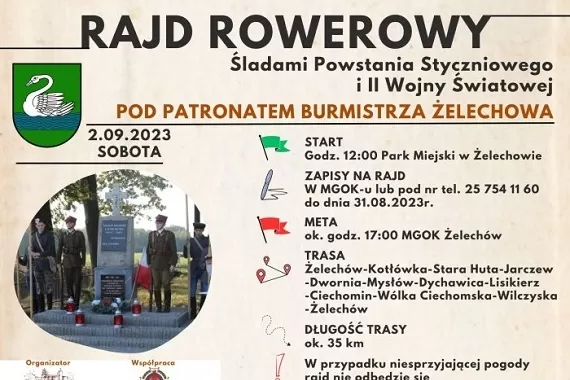 Rajd rowerowy pod patronatem burmistrz Żelechowa - Zdjęcie główne