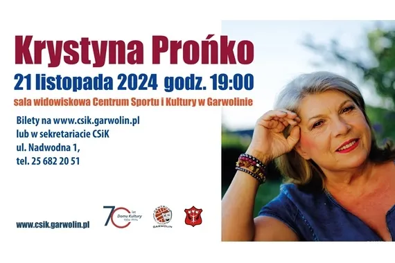 Krystyna Prońko na scenie CSiK - Zdjęcie główne