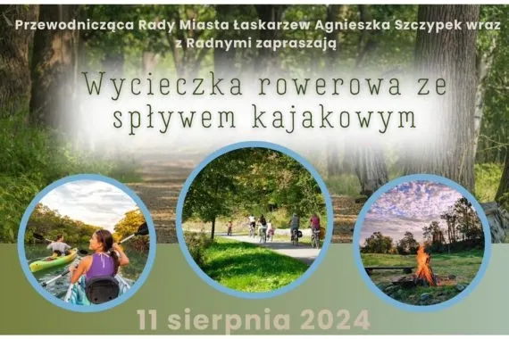 Wycieczka rowerowa, spływ kajakowy i piknik - Zdjęcie główne