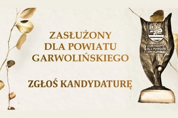 Zgłoś kandydata do tytułu ''Zasłużony Dla Powiatu Garwolińskiego'' - Zdjęcie główne