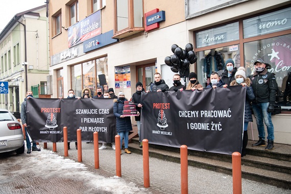 Protest Branży Weselnej w Garwolinie. ''Chcemy pracować i godnie żyć'' - Zdjęcie główne