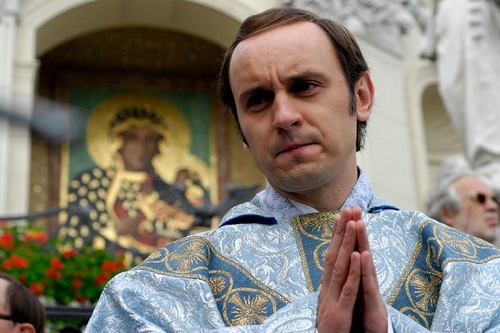 Grający rolę Popiełuszki odwiedzi parafię w Garwolinie - Zdjęcie główne