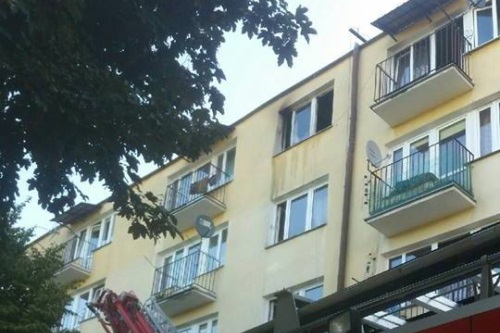 Trąbki: Dokonał samookaleczenia a następnie podpalił mieszkanie - Zdjęcie główne