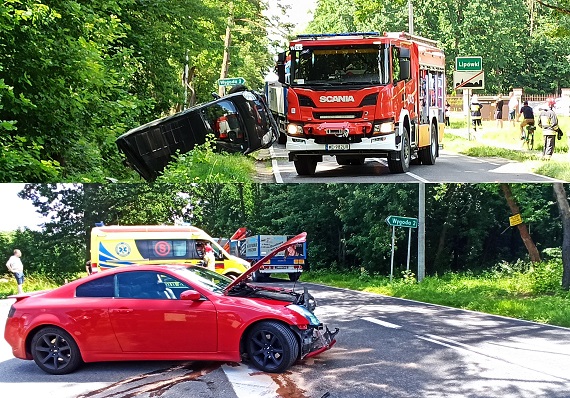 Zderzenie dwóch aut w miejscowośći Wygoda - Zdjęcie główne