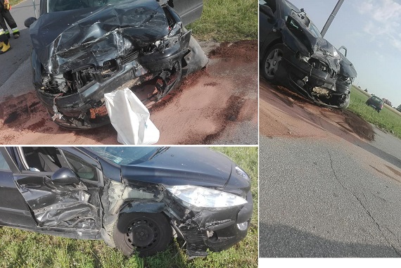 Kobieta w ciąży ranna w wypadku samochodowym - Zdjęcie główne