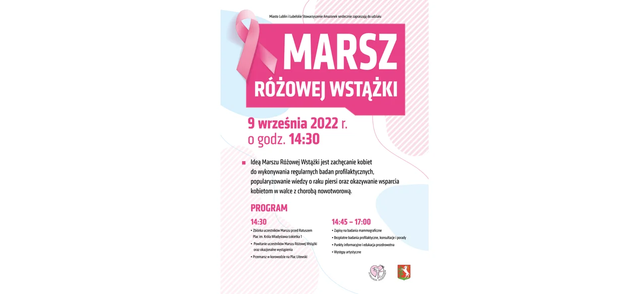 Lublin: Przez miasto przejdzie "Marsz Różowej Wstążki" - Zdjęcie główne