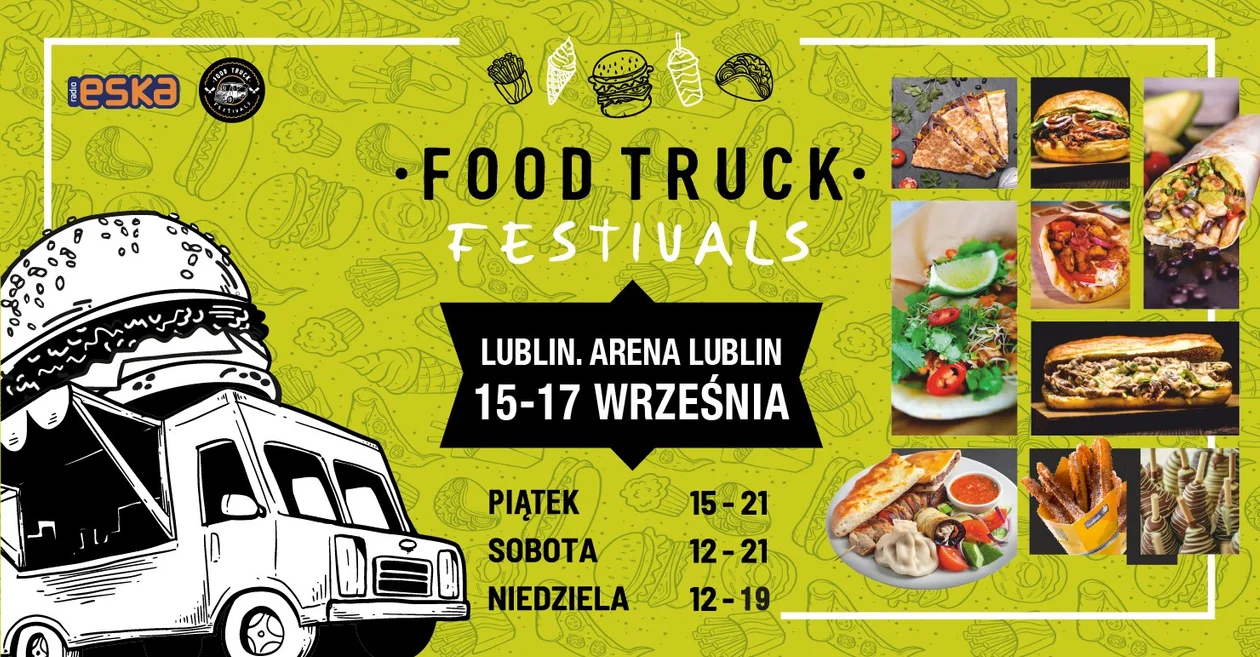 Food Truck Festivals. Żarcie na kółkach przed Areną Lublin - Zdjęcie główne