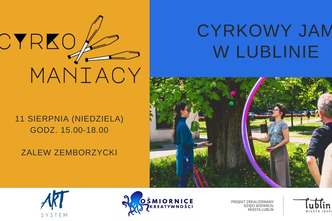 Cyrkowy jam w Lublinie. Warsztaty, trenowanie i piknik - Zdjęcie główne