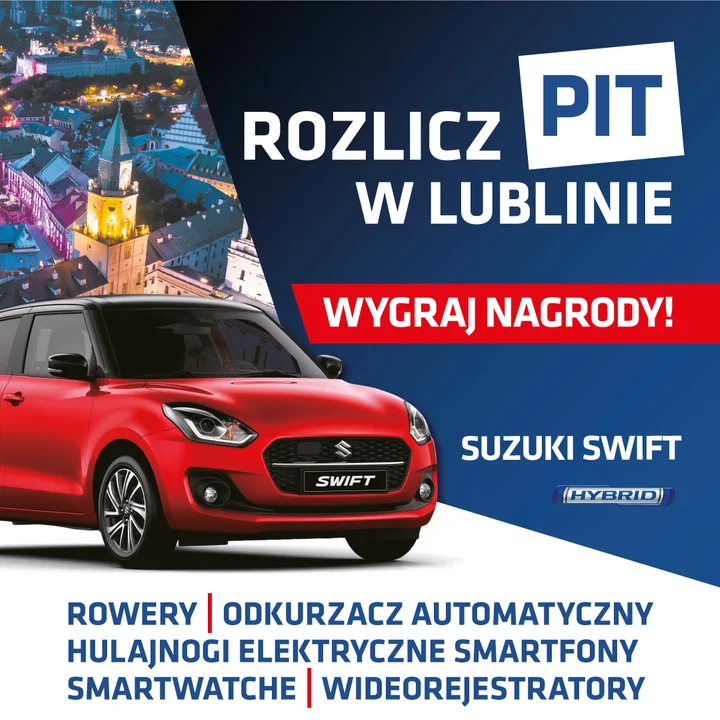 Lublin: Nagrody za rozliczenie podatku w mieście. Rusza loteria "Rozlicz PIT w Lubinie" - Zdjęcie główne