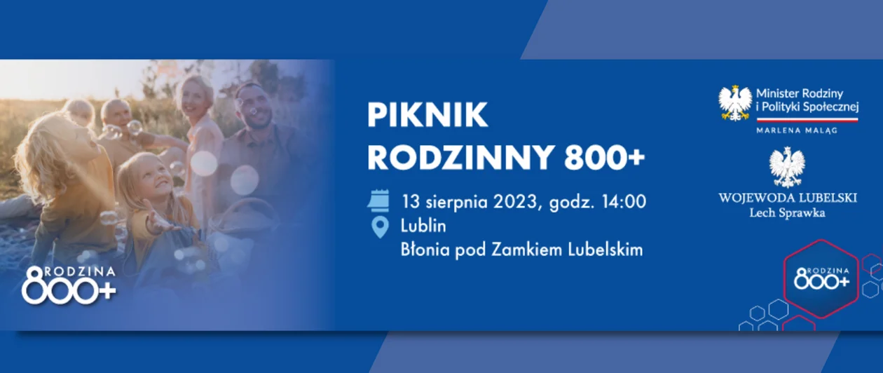 Piknik Rodzinny 800 + w Lublinie. Jakie atrakcje czekają na dzieci? - Zdjęcie główne