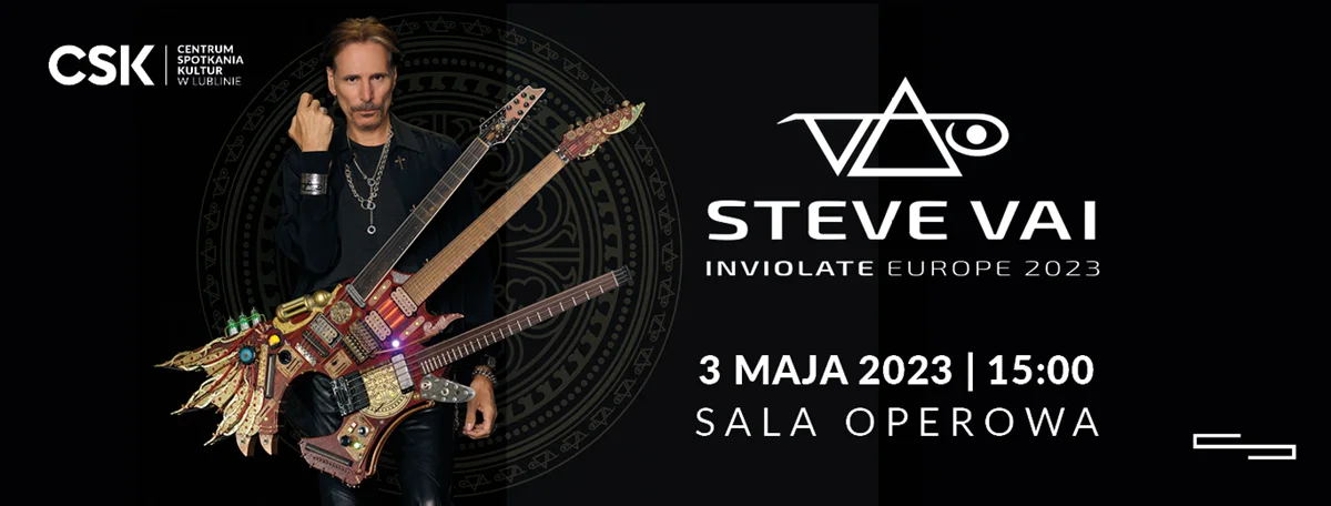 Najwybitniejszy, współczesny wirtuoz gitary elektrycznej STEVE VAI zagra w Lublinie - Zdjęcie główne