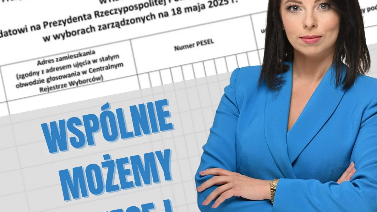 Posłanka PiS z Lublina zbiera podpisy pod kandydaturą kandydata obywatelskiego - Zdjęcie główne