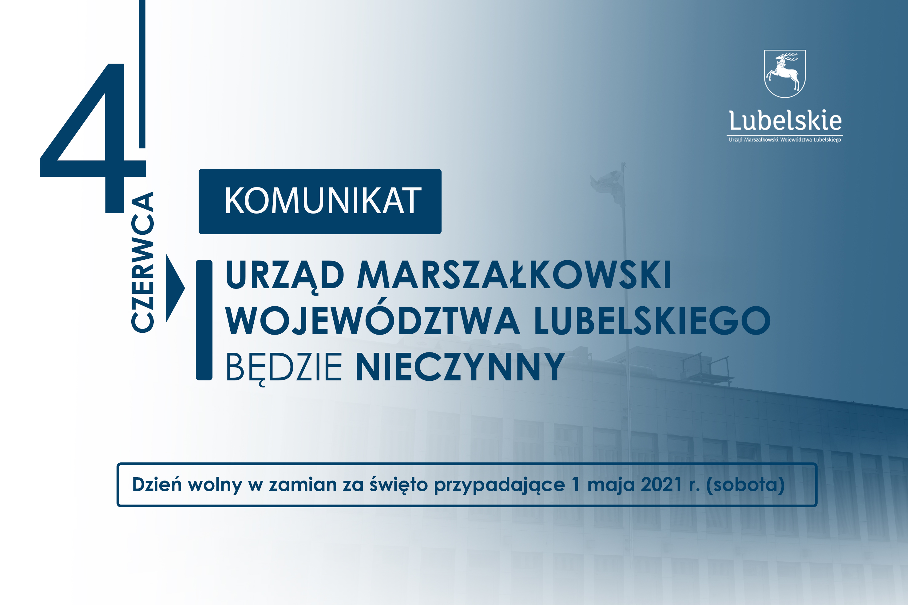 Województwo lubelskie: Urząd Marszałkowski nieczynny w przyszły piątek - Zdjęcie główne