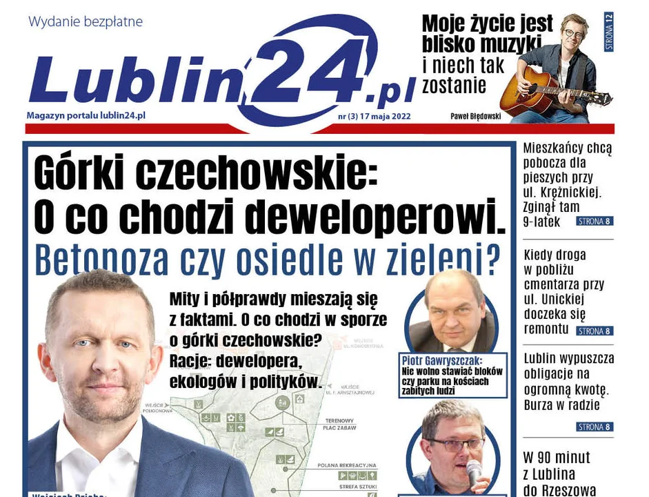 Nowy numer magazynu "Lublin24.pl" już dostępny.  Wśród tematów : "Górki Czechowskie : O co chodzi deweloperowi?" - Zdjęcie główne