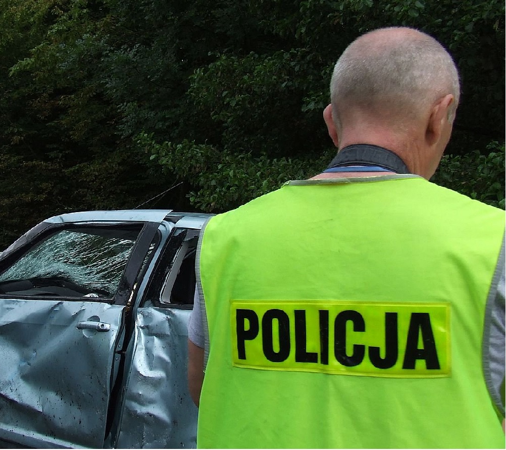 Zderzenie dwóch samochodów osobowych w Wojciechowie  - Zdjęcie główne