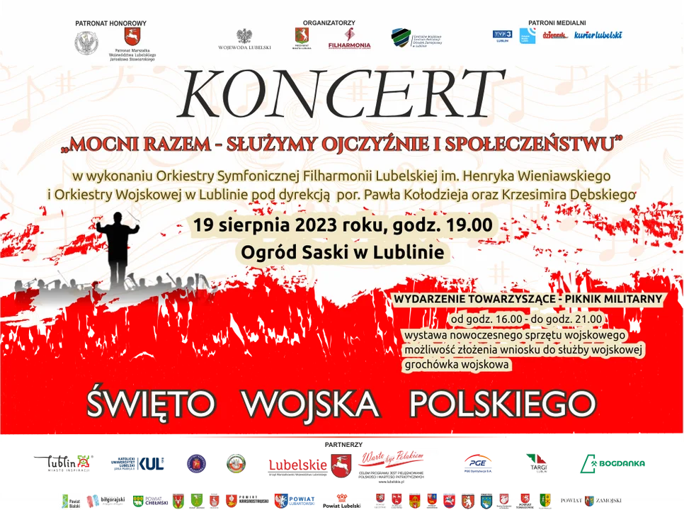 Lublin: Zagrają koncert plenerowy w Ogrodzie Saskim. Z okazji Święta Wojska Polskiego - Zdjęcie główne