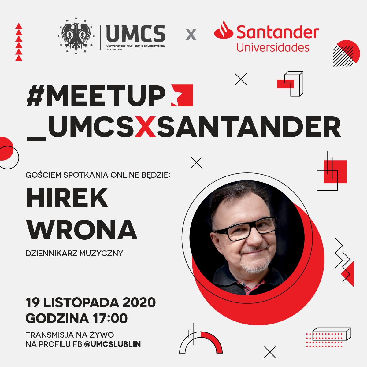 Hirek Wrona gościem spotkania #meetup_UMCSxSantander w Lublinie - Zdjęcie główne
