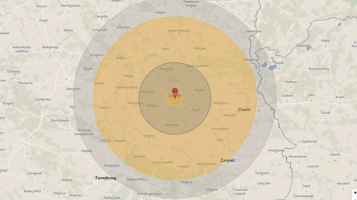 Symulacja użycia broni jądrowej w Lublinie. Oparzenia trzeciego stopnia i zapadające się budynki - Zdjęcie główne
