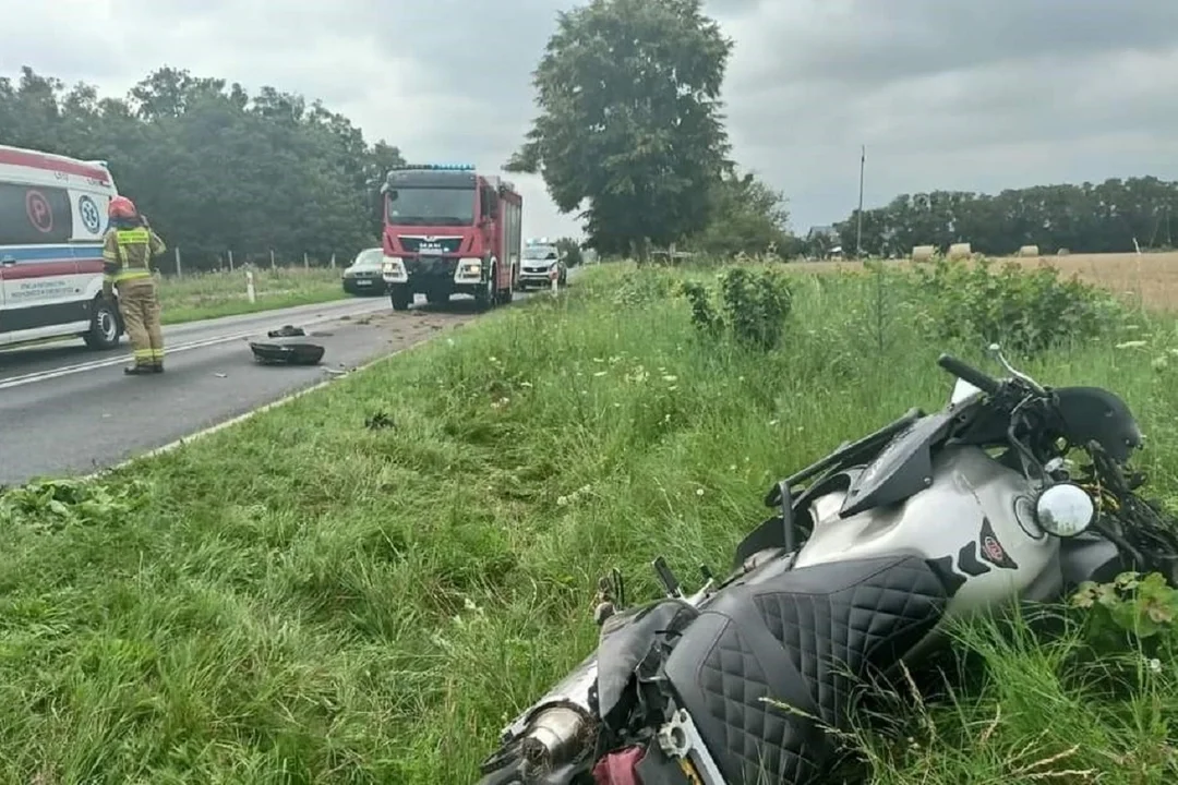 Województwo lubelskie: Strażnicy graniczni pomogli rannemu motocykliście - Zdjęcie główne