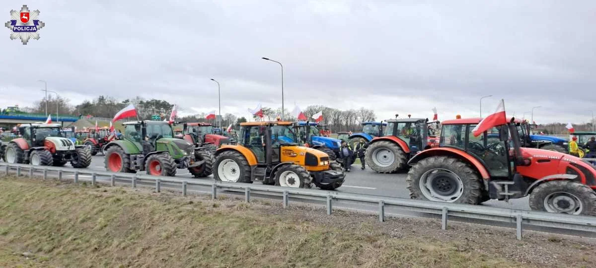 Województwo lubelskie: Rolnicy nadal blokują drogi. Gdzie kierowcy mogą natrafić na korki? - Zdjęcie główne