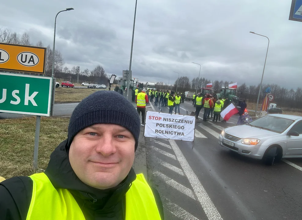 Strajk rolników dalej trwa. Polska ciężarówka zatrzymana na Ukrainie, Kołodziejczak z kontrolą na Lubelszczyźnie - Zdjęcie główne