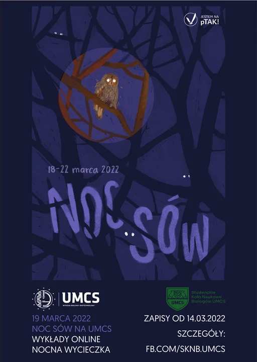 Lublin: UMCS organizuje "Noc Sów". W programie m.in. nocna wycieczka do lasu - Zdjęcie główne